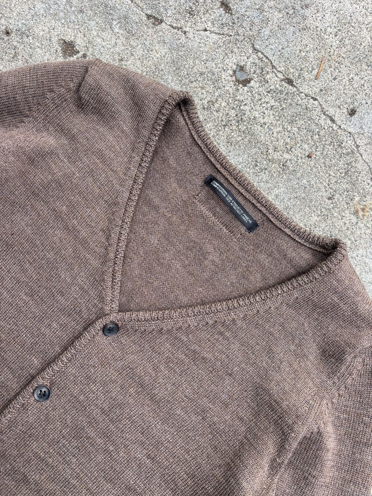 Yohji Yamamoto Yohji Yamamoto Ys brown wool cardigan Size M / US 6-8 / IT 42-44 - 3 Thumbnail