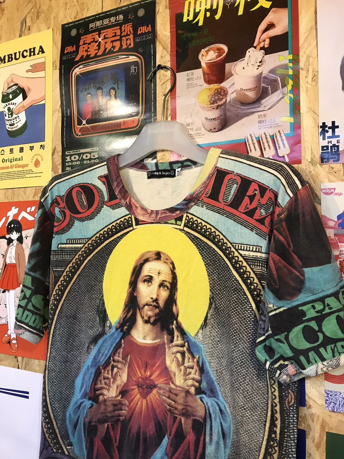 Other Cowboy & Angels Art Jesus Tee Shirt Size US M / EU 48-50 / 2 - 2 Thumbnail