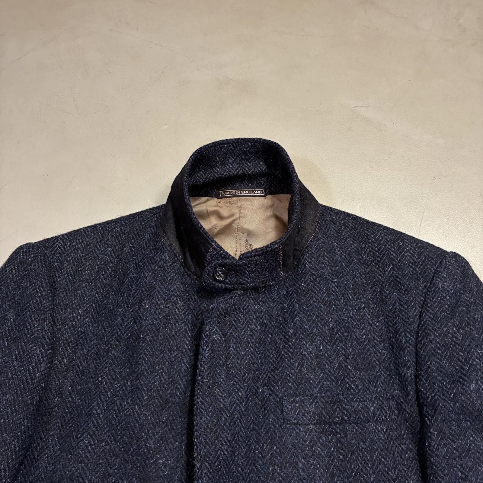 Harris Tweed VTG Orvis Harris Tweed Blazer Elbow Patch Professor Jacket Size 40S - 6 Thumbnail