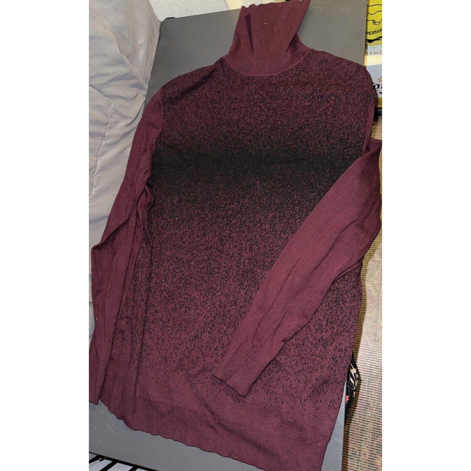 Alfani Alfani Ombré Turtleneck Sweater Womens Unisex Adults Size L Size L / US 10 / IT 46 - 7 Thumbnail