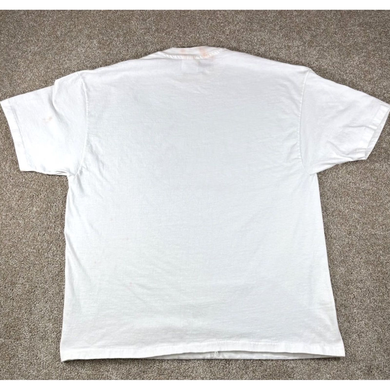 Hanes Vintage Peeping Tom Kelly 1986 Single Stitch Shirt USA Made • Adult Size XL - White Size US XL / EU 56 / 4 - 5 Thumbnail