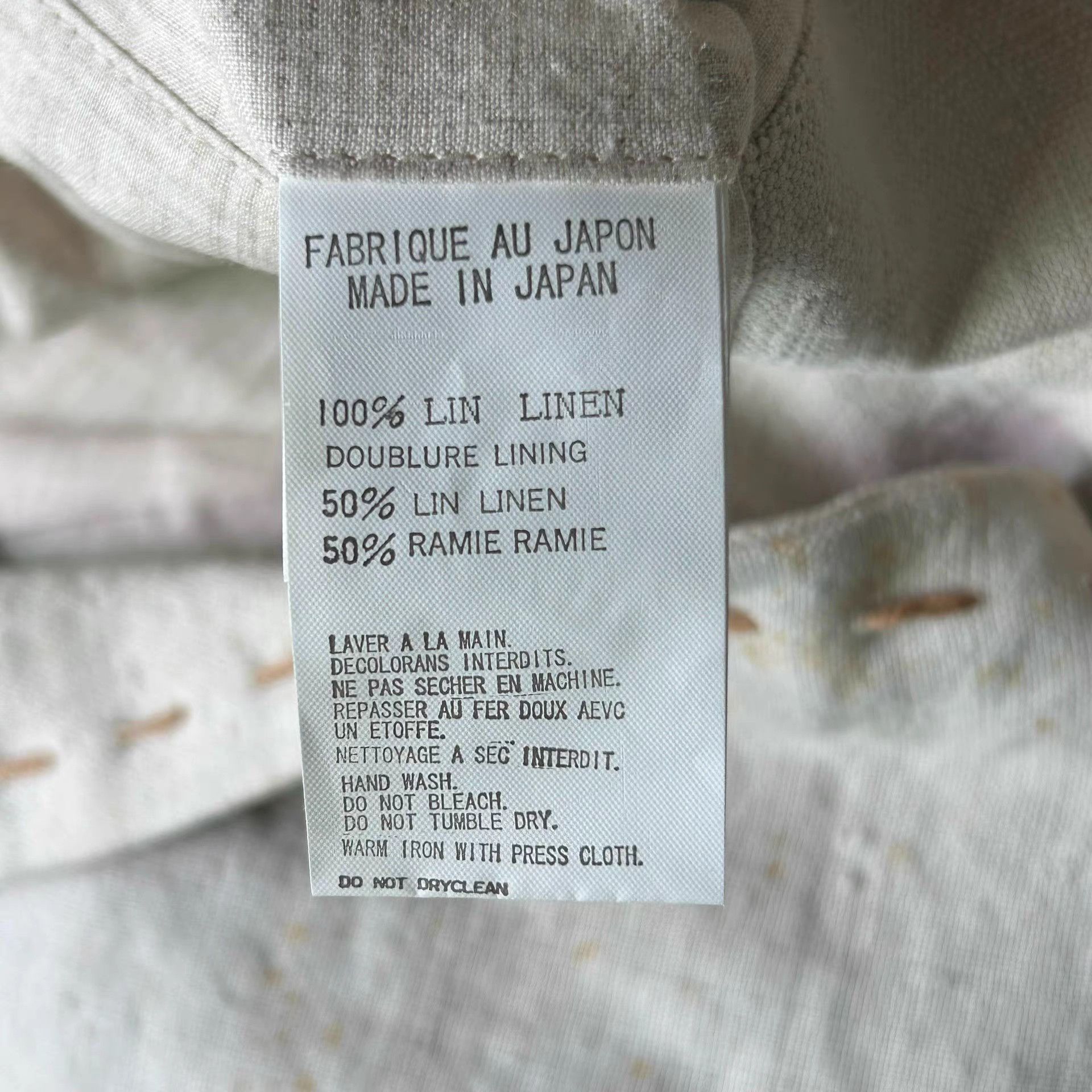 Yohji Yamamoto Yohji Yamamoto 05aw Silver Button Stitching Burlap Blazer K4 Size US M / EU 48-50 / 2 - 8 Thumbnail