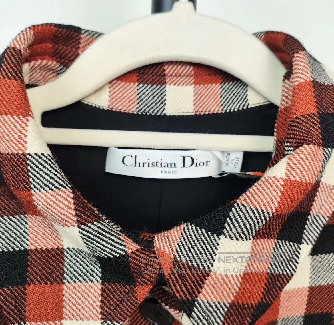 Dior Dior Black and red plaid long woolen dress| Size XXS / US 00 / IT 34 - 4 Thumbnail