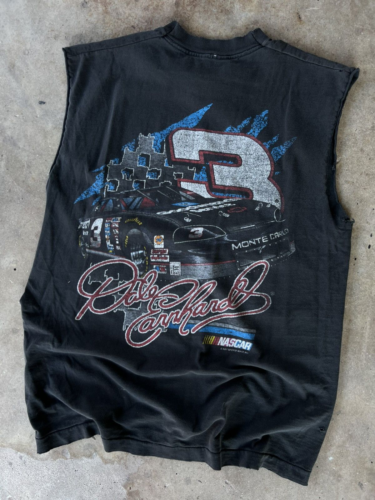 Vintage Vtg 90’s Nascar Dale Earnhardt Cutoff Pump Cover T Shirt Size US M / EU 48-50 / 2 - 1 Thumbnail