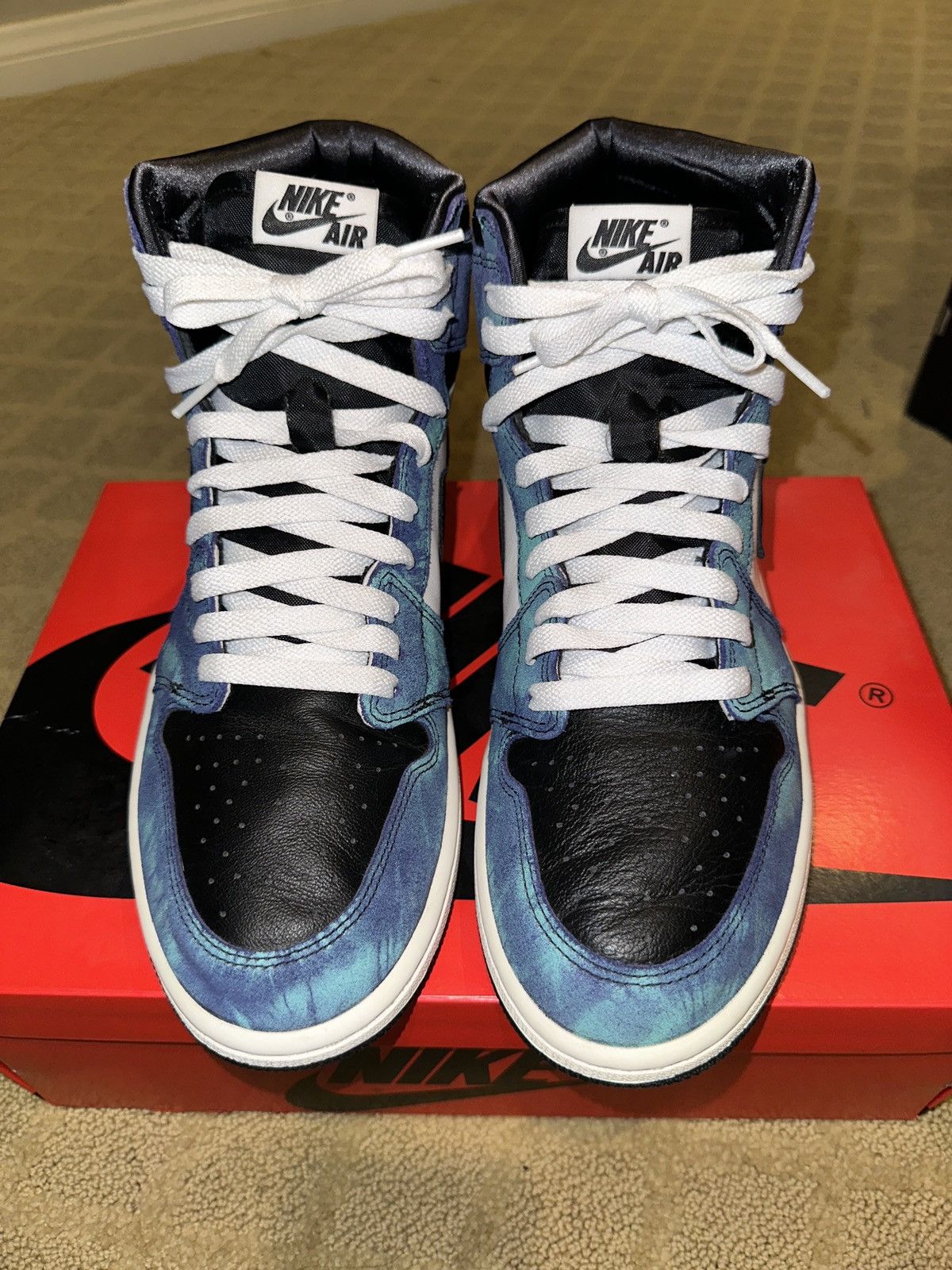 Jordan Brand × Nike Jordan 1 high “tie dye” used Size US 12 / IT 42 - 1 Thumbnail