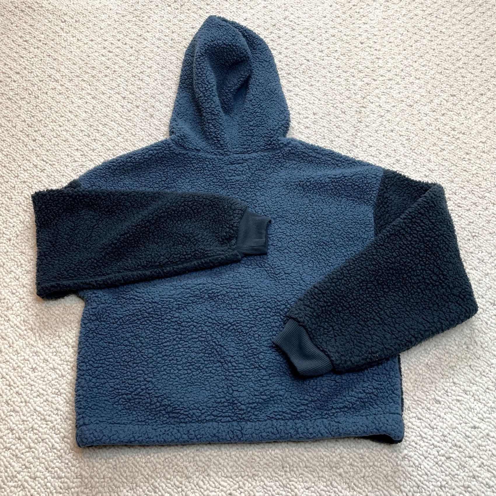 American Eagle Outfitters American Eagle Outfitters Sweatshirt Hoodie Womens M Blue Sherpa Fleece 1/4 Zip Pullover Casual Winter Size M / US 6-8 / IT 42-44 - 8 Thumbnail