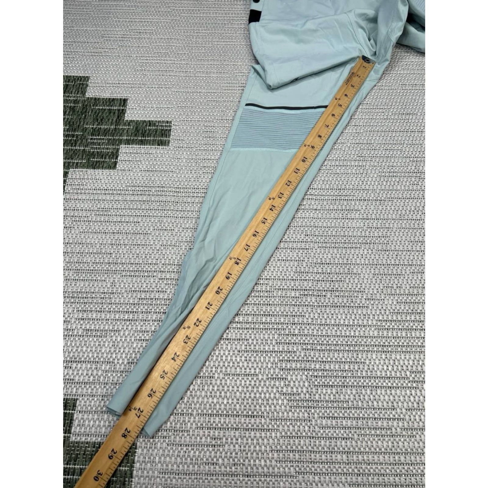 Vintage On Running Leggings Womens XS Light Blue Long Size 26" / US 2 / IT 38 - 3 Thumbnail