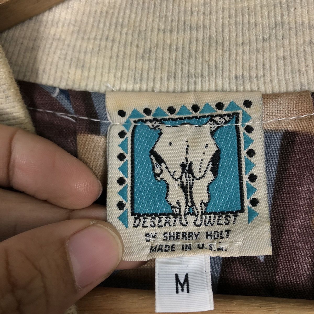Japanese Brand 🔥90’s Vintage Bomber Jacket Desert West Navajo Aztec Lining Size US M / EU 48-50 / 2 - 12 Thumbnail