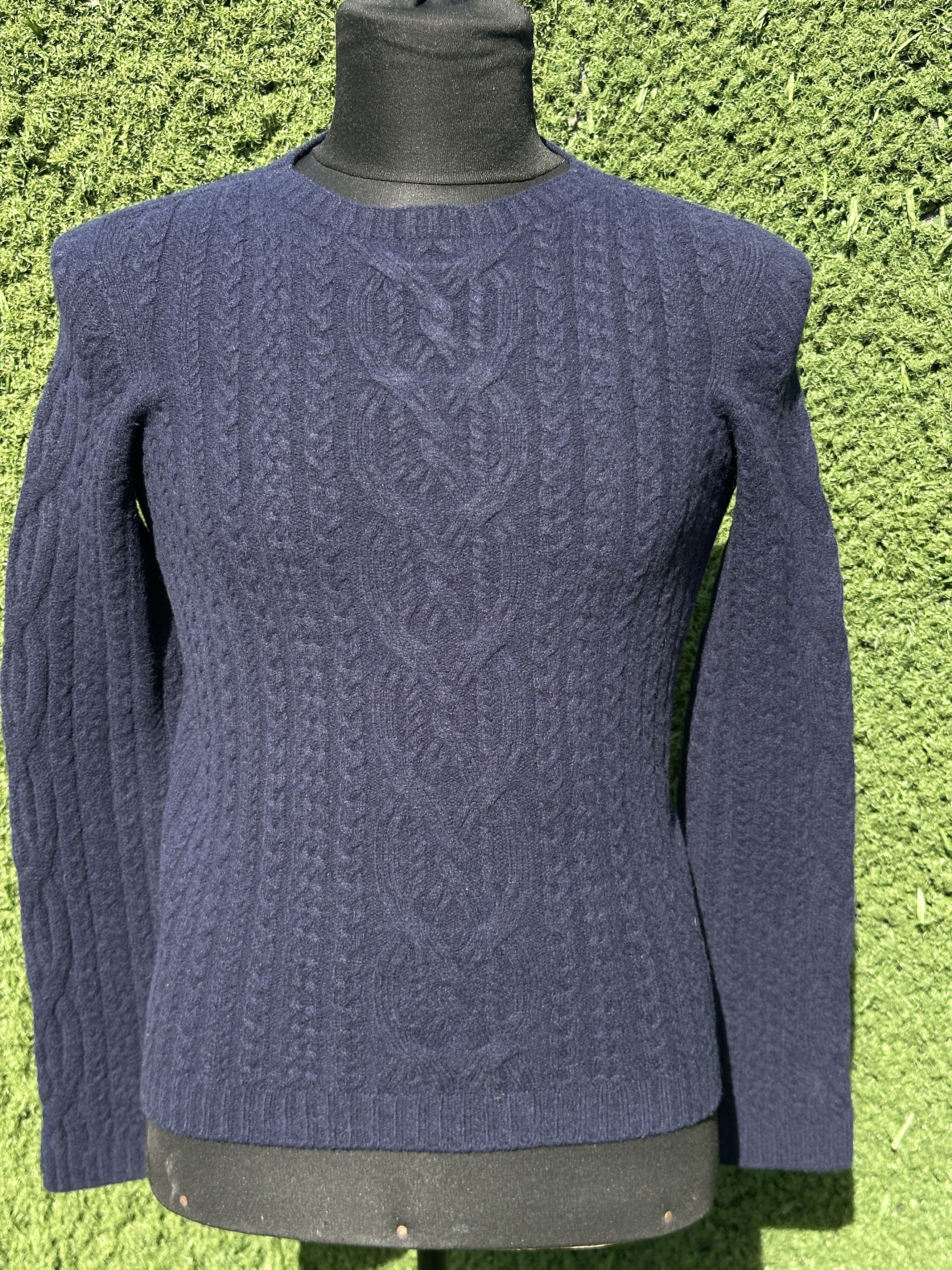 The Row 1950$ The Row Chunky Cable Knit Women Navy Pullover Size S M Size S / US 4 / IT 40 - 4 Thumbnail