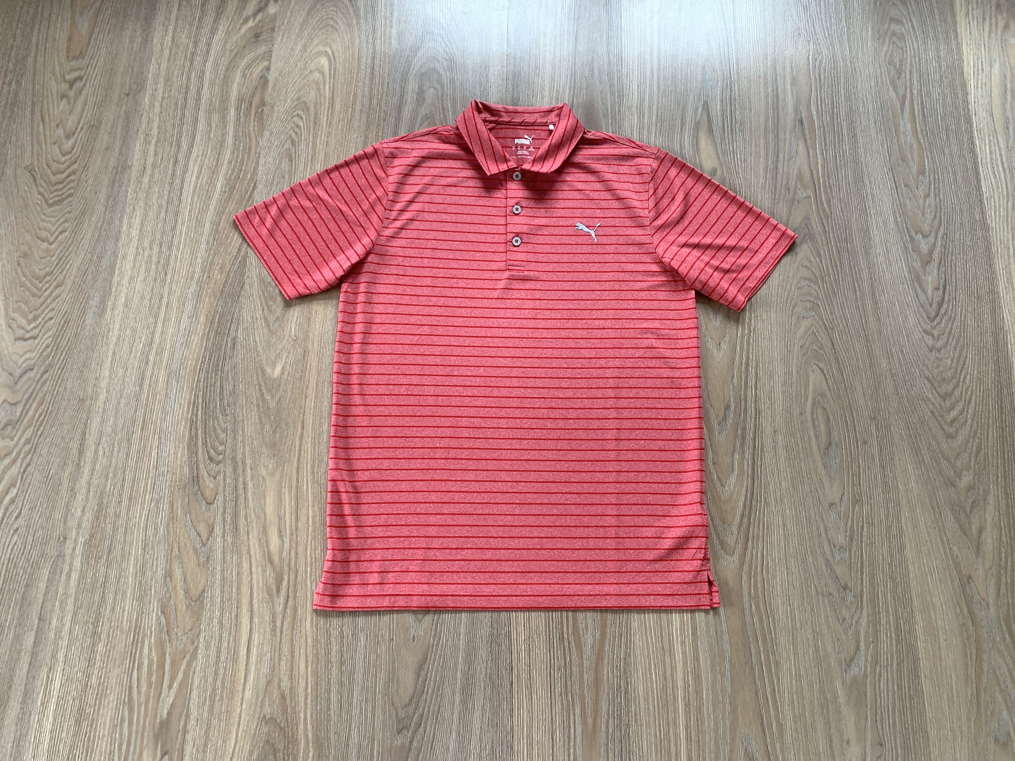 Puma Puma Golf Coral Stripe Polo T Shirt Size US M / EU 48-50 / 2 - 1 Thumbnail