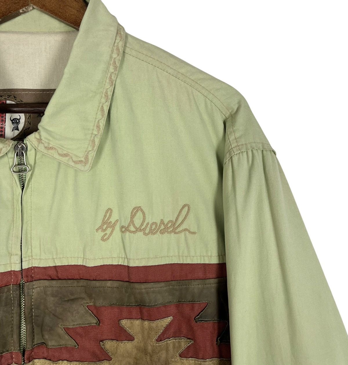 Diesel 90s Vintage DIESEL LEATHER TRIBE Jacket Size US L / EU 52-54 / 3 - 6 Thumbnail