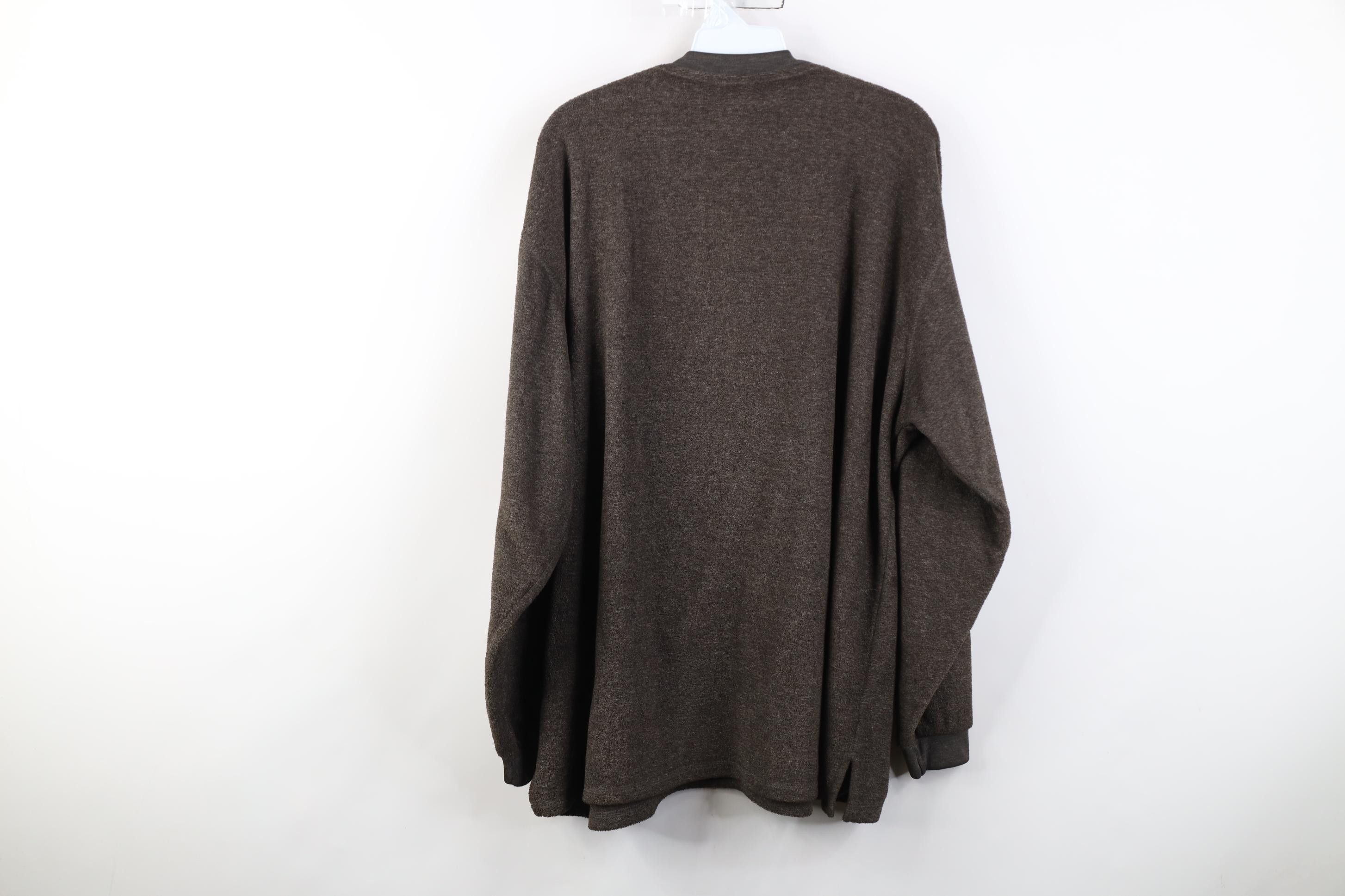 Russell Athletic Vintage 90s Russell Athletic Blank Fleece V-Neck Sweatshirt Size US L / EU 52-54 / 3 - 9 Thumbnail
