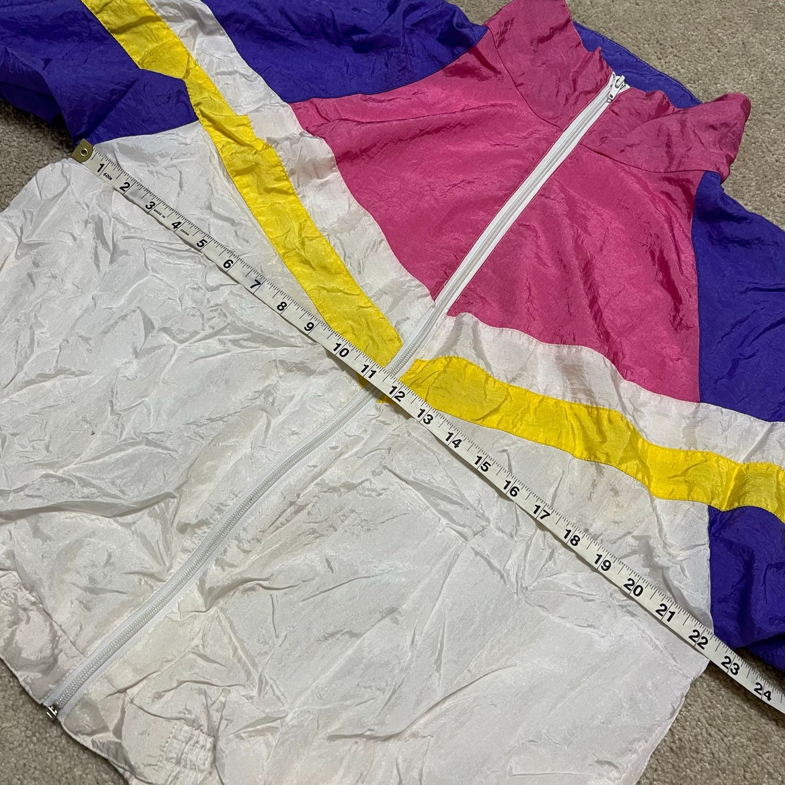 Other Vintage 80s 90s Purple/Pink/Yellow Windbreaker Medium Size US M / EU 48-50 / 2 - 5 Thumbnail