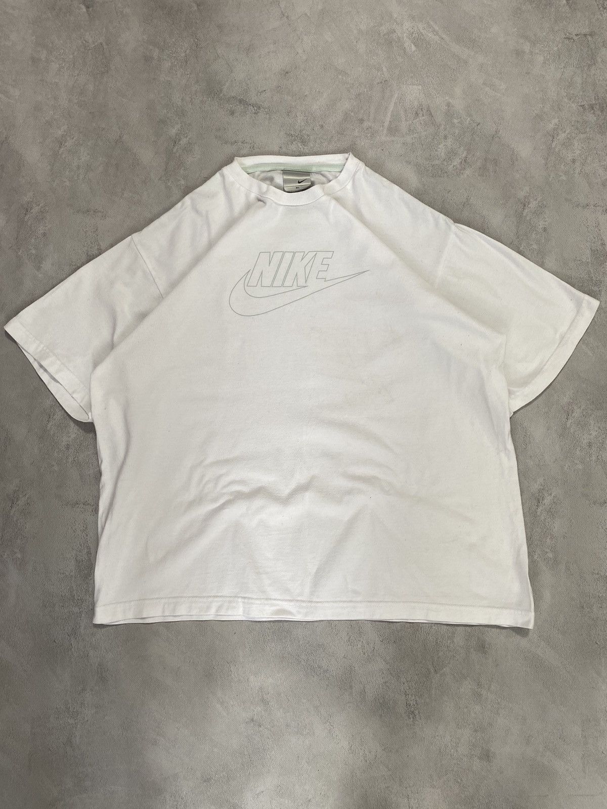 Nike 🐑 Vintage 90s T Shirt NIKE Big Logo Oversized Size US XL / EU 56 / 4 - 3 Thumbnail