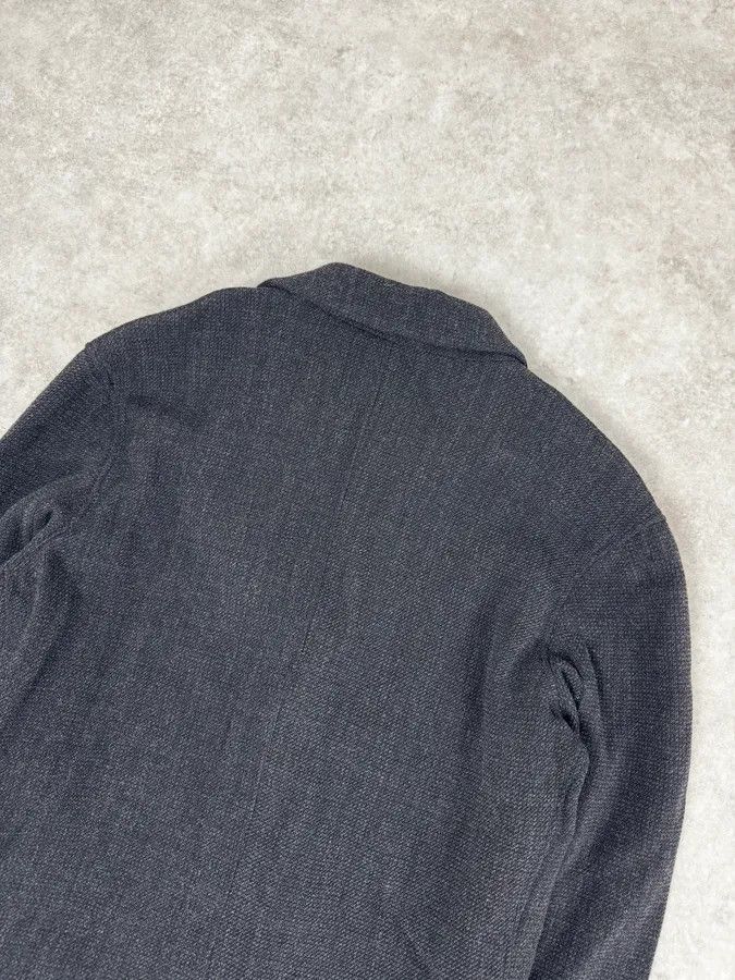 Emporio Armani FW2004 Emporio Armani Black Grey Wool Blazer Suit Jacket Size 42R - 6 Thumbnail