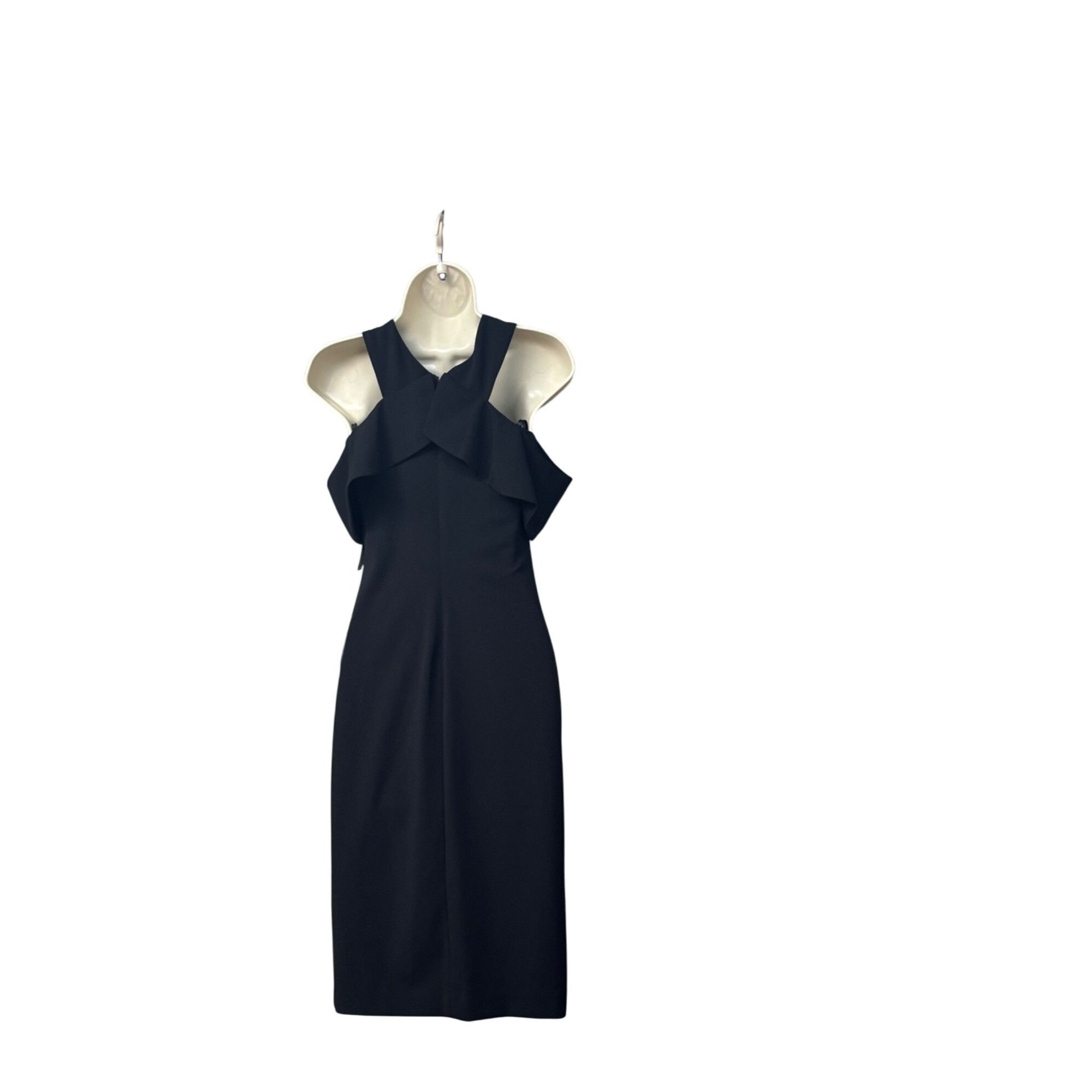 Other RACHEL Rachel Roy Cold Shoulder Ruffle Halter Dress, Black, Size XS / US 0-2 / IT 36-38 - 12 Thumbnail