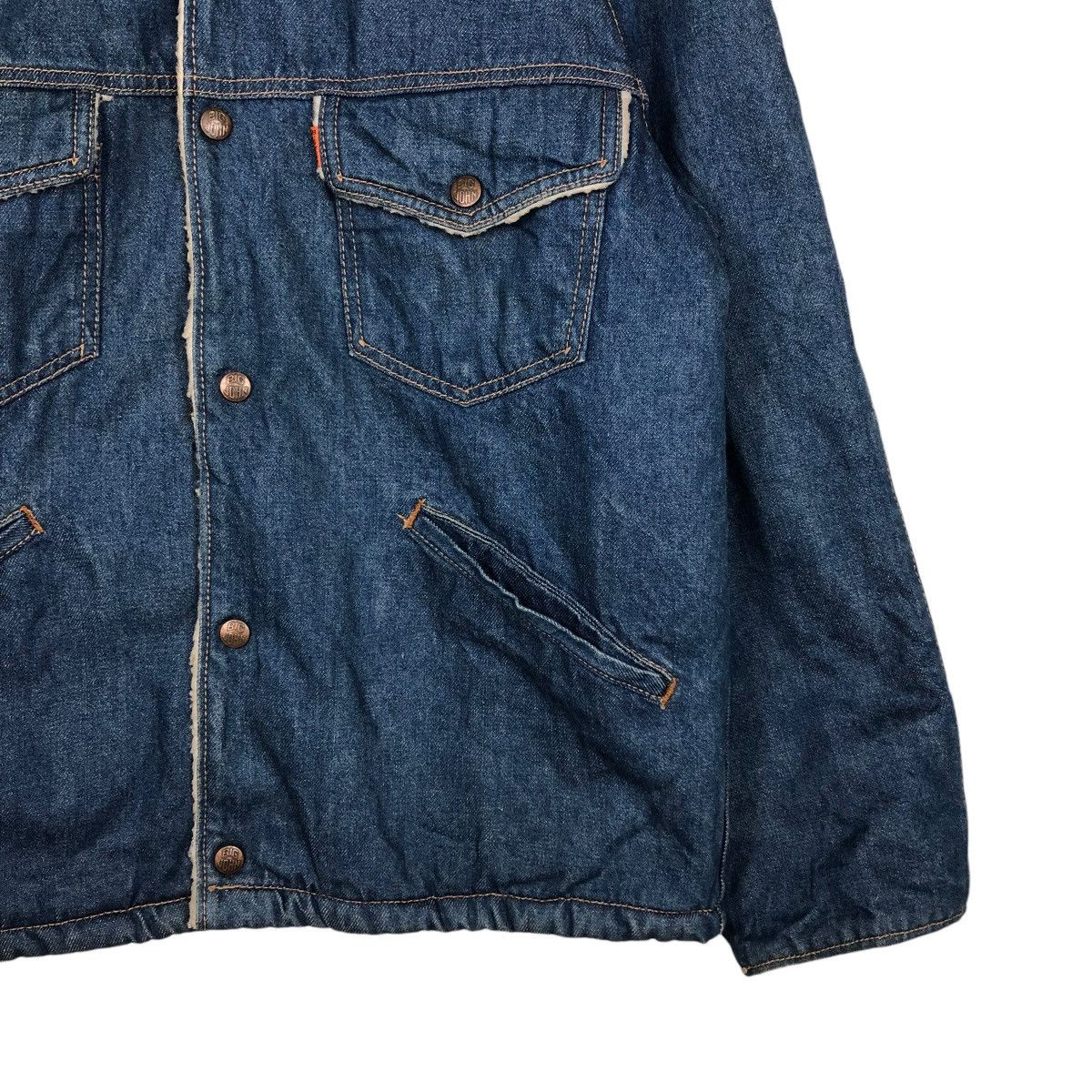 Vintage 🔥VINTAGE DENIM BIKER JACKET BIG JOHN SHERPA TOYO ENTERPRISE Size US L / EU 52-54 / 3 - 5 Thumbnail