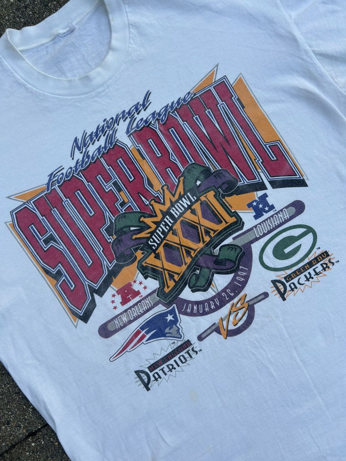 NFL Vintage 90s Superbowl t shirt Size US XL / EU 56 / 4 - 1 Thumbnail