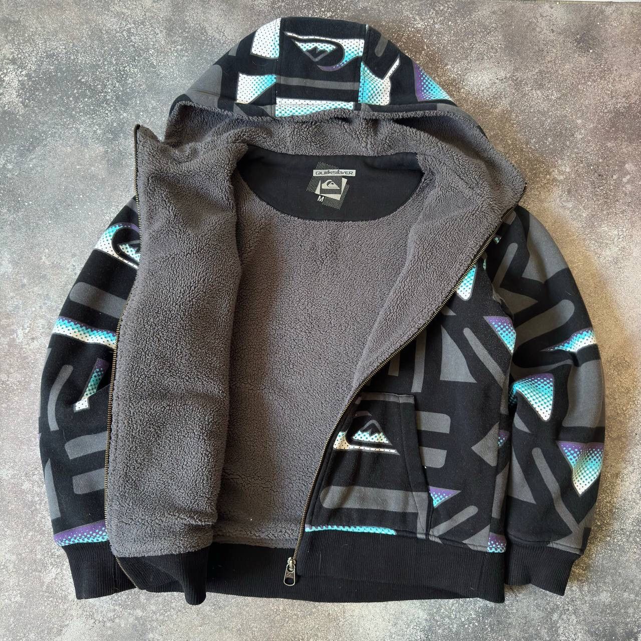 Quicksilver Quiksilver Vintage Faux Fur Sherpa Jacket Size US M / EU 48-50 / 2 - 3 Thumbnail