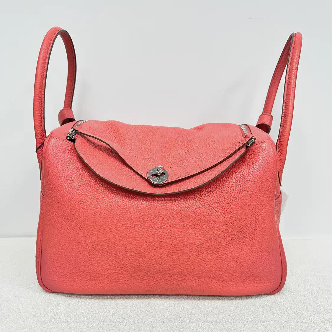 Hermes Hermes Lindy 34 Jaipur pink Togo cowhide leather Lindy bag shoulder bag silver h Size ONE SIZE - 1 Thumbnail