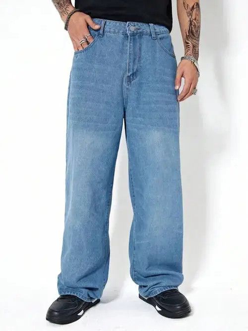 Jean Horiko x Meifa Vintage Washed Baggy Denim Jeans Skate Size US 32 / EU 48 - 2 Thumbnail