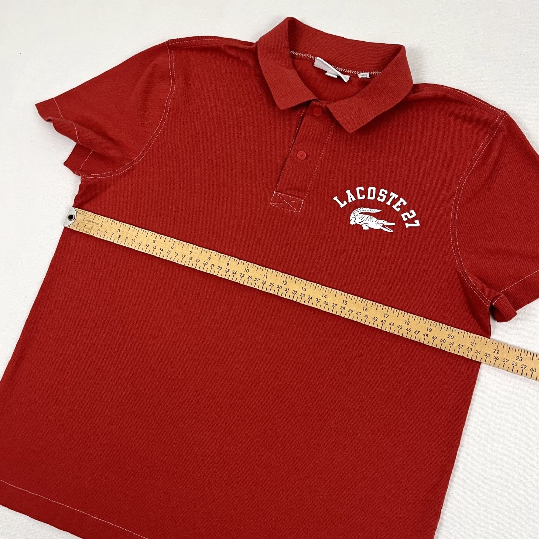 Lacoste Lacoste Polo Shirt Mens Size M Red 27 Logo Cotton Preppy Tennis Active Polo Shirt Mens Regular Size M Red Lacoste Logo Sports Classic Shirt Size US M / EU 48-50 / 2 - 5 Thumbnail