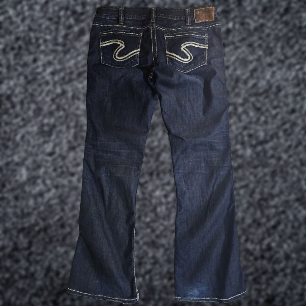 Silver Jeans Co. Silver Jeans Frances Jeans Women W31xL31 Dark Wash Bootcut Mid Stretch Size 24" / US 00 / IT 34 - 1 Thumbnail