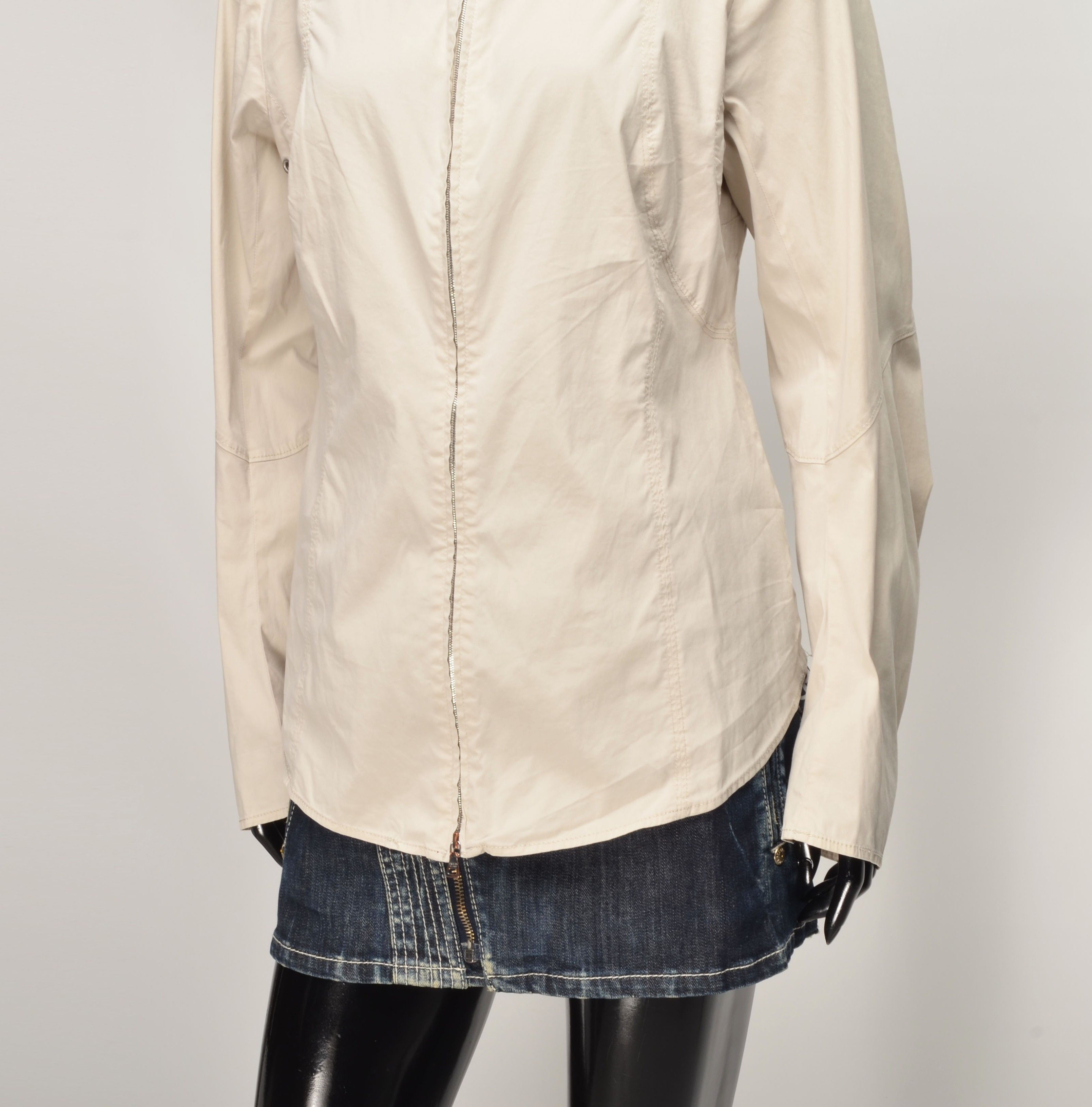 Prada Vintage Prada 90's Lightweight Full Zip Mock Neck Jacket Size XL / US 12-14 / IT 48-50 - 10 Thumbnail