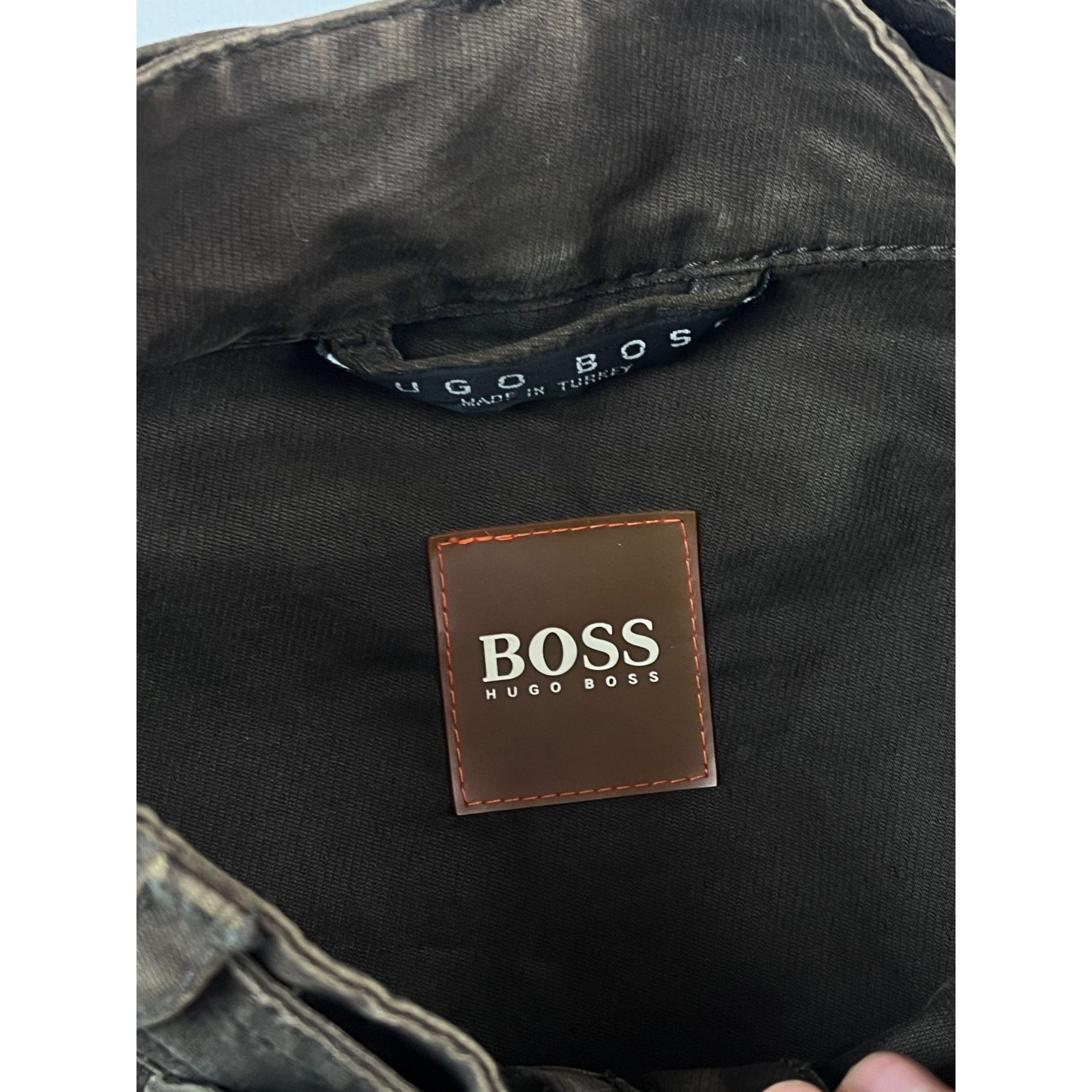 Hugo Boss × Vintage Hugo Boss Oswald Mens Military-Style Zipper Jacket Size US M / EU 48-50 / 2 - 3 Thumbnail