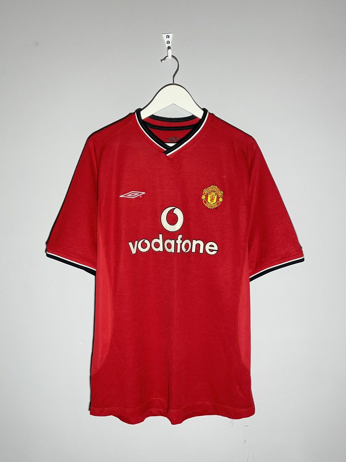 Vintage Manchester United Umbro Vintage 2001/02 Home Football Shirt Size US XL / EU 56 / 4 - 1 Thumbnail