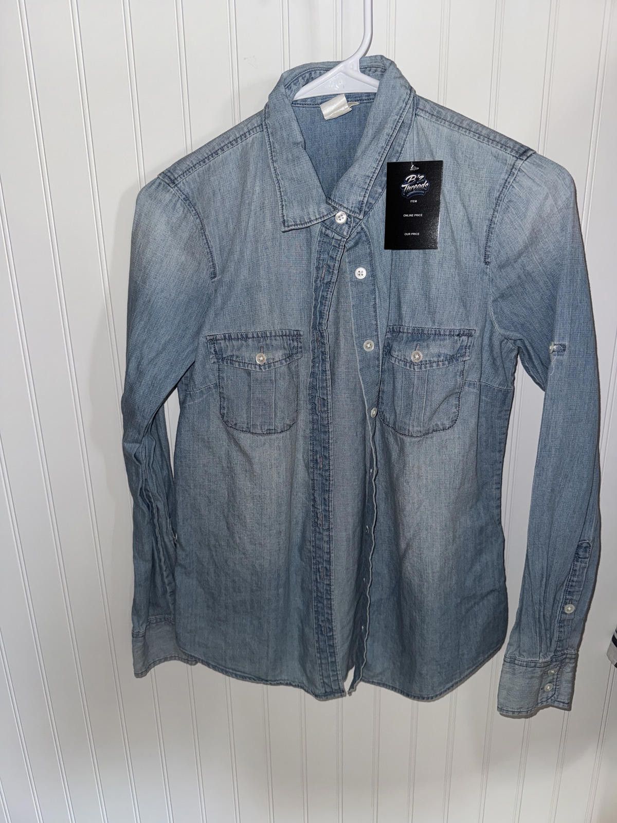 J.Crew J.Crew Light Blue Denim Shirt Size Small Size XS / US 0-2 / IT 36-38 - 1 Thumbnail