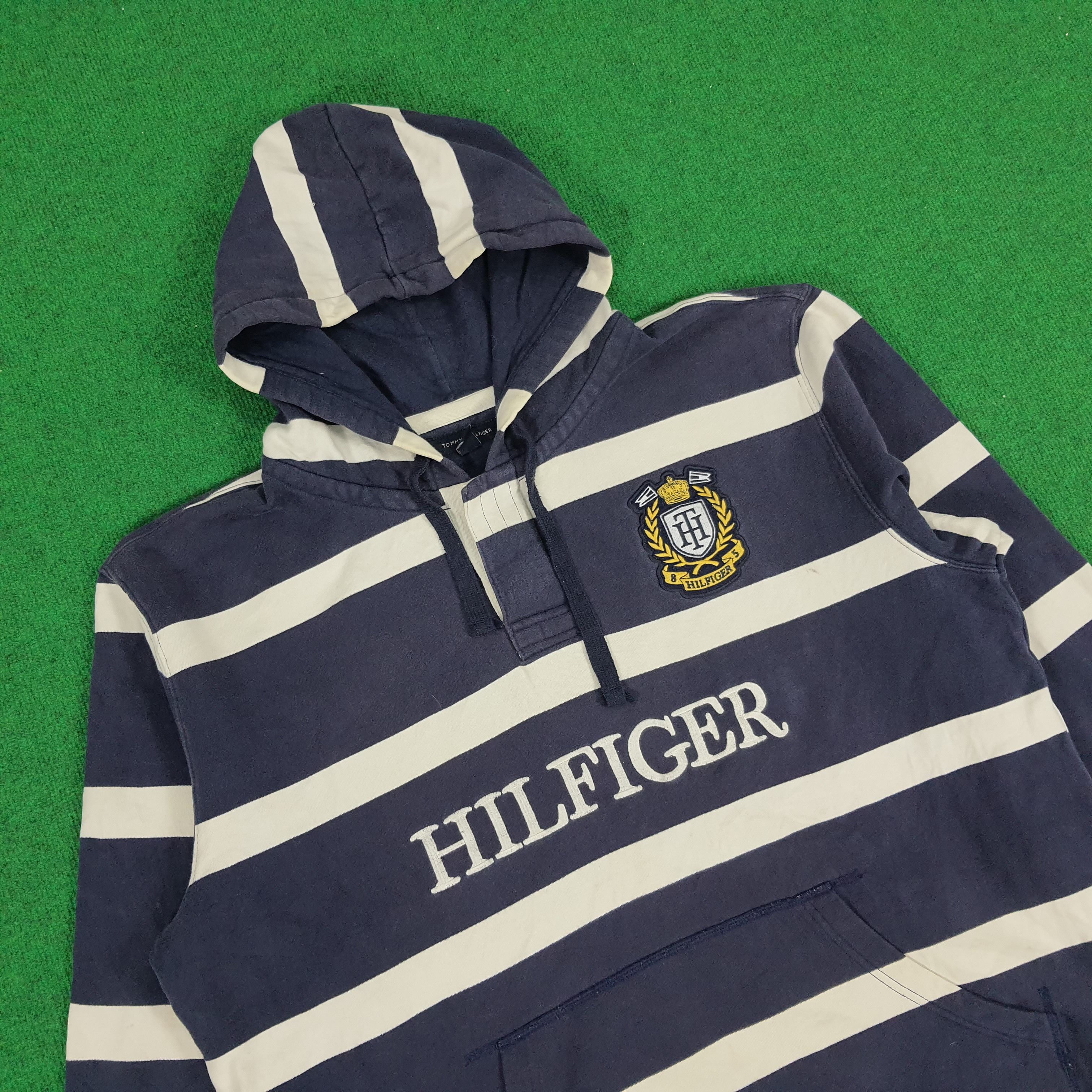 Tommy Hilfiger Vintage Tommy Hilfiger Striped Hoodies Size US XL / EU 56 / 4 - 2 Thumbnail