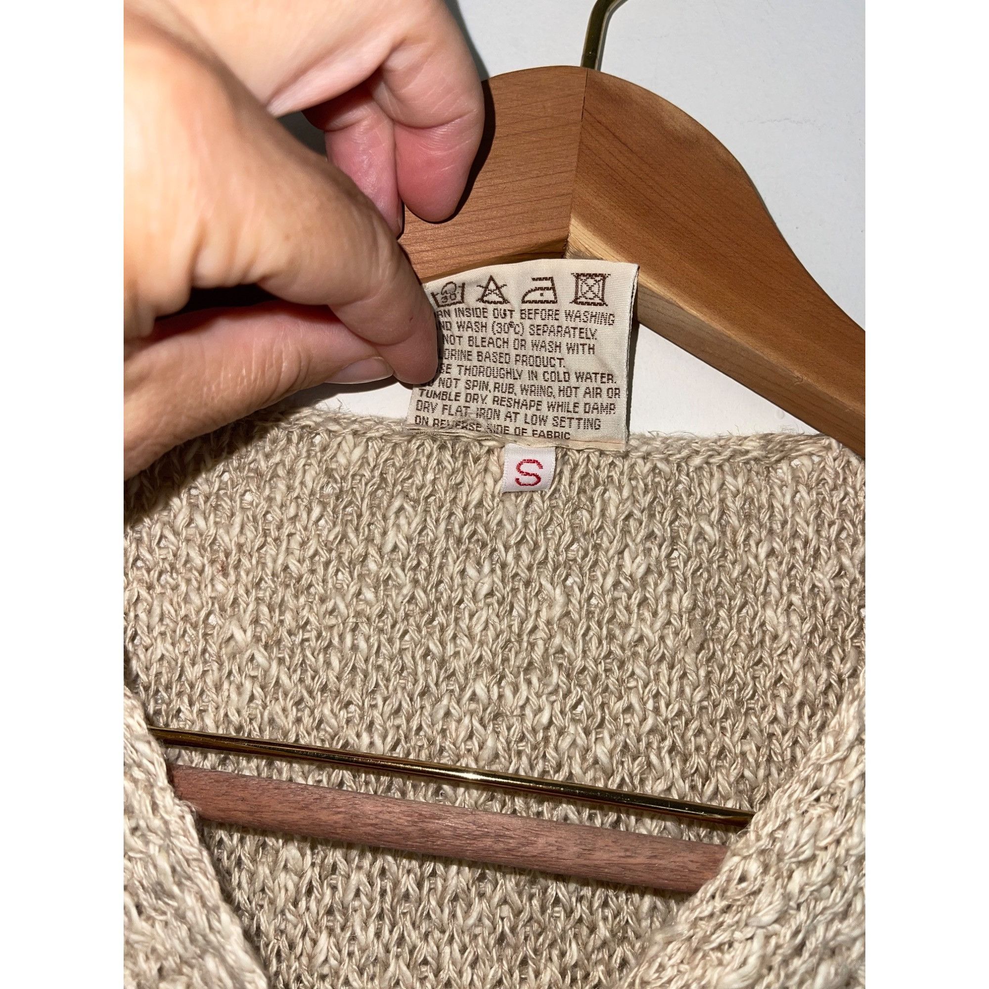 Carraig Donn Carraig Donn Vintage Womens Sweater Size Small Tan Size S / US 4 / IT 40 - 5 Thumbnail