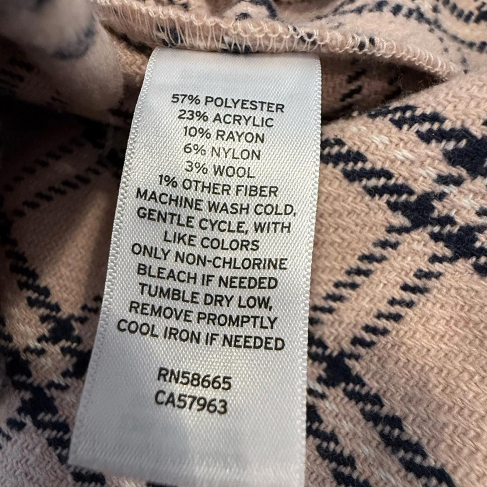 Other Caslon wool blend shacket pink & navy plaid SZ XS Size XS / US 0-2 / IT 36-38 - 8 Thumbnail