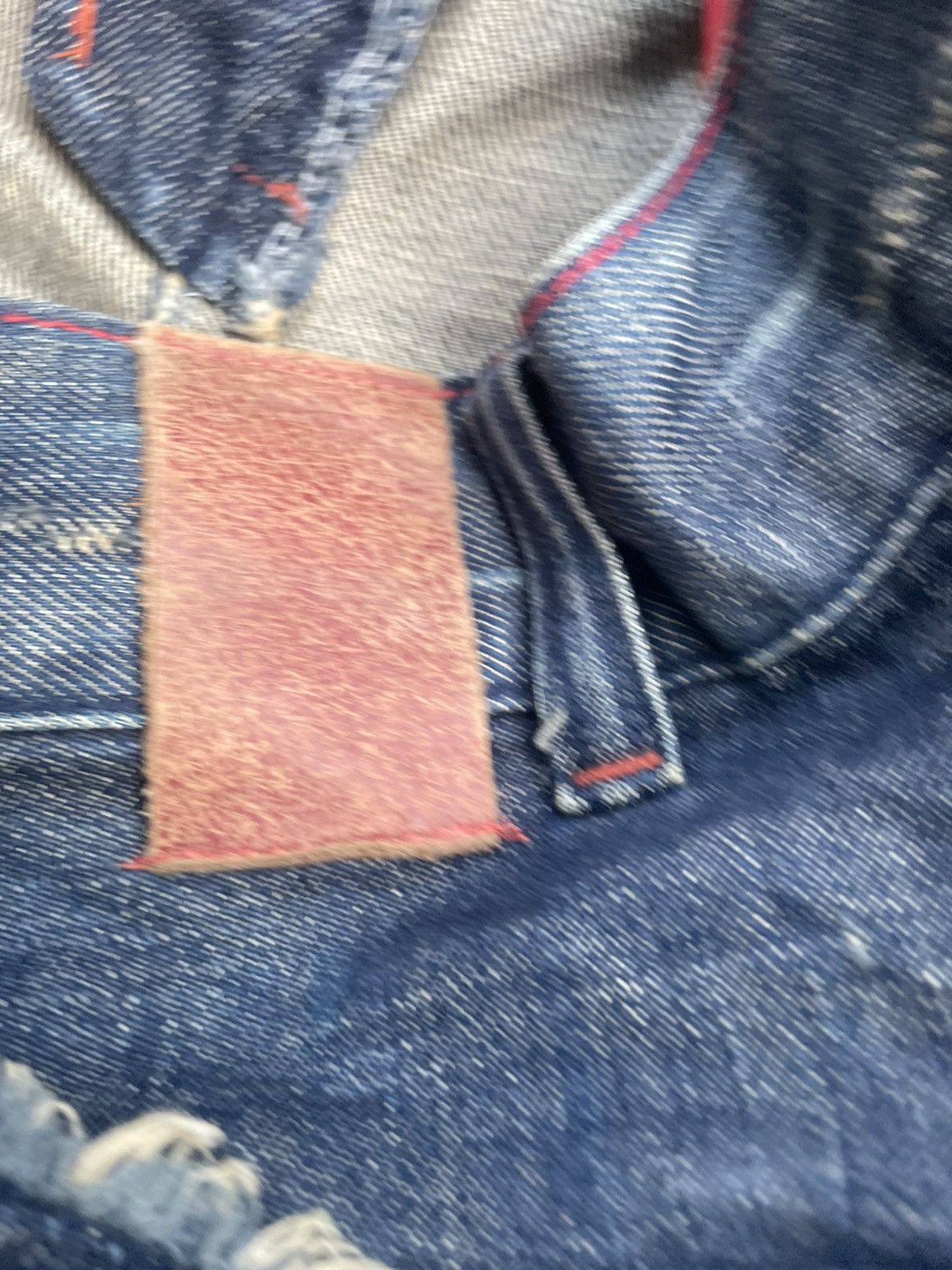 Japanese Brand Red Pepper Emboiderey Denim Size 31" - 16 Thumbnail