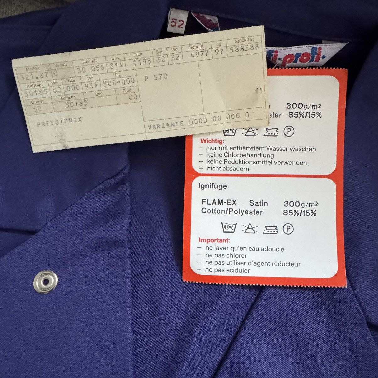 Vintage Swiss vintage work french jacket flame retardant properties Size US L / EU 52-54 / 3 - 13 Thumbnail