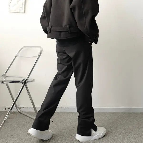 Japanese Brand VIBE Black Flared Ankle Zip Pants Size US 30 / EU 46 - 4 Thumbnail