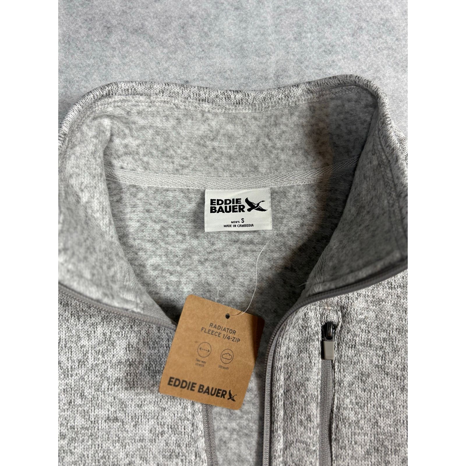 Eddie Bauer Eddie Bauer 1/4 Zip Gray Mens Small NWT Soft Cozy #0531 Size US S / EU 44-46 / 1 - 3 Thumbnail