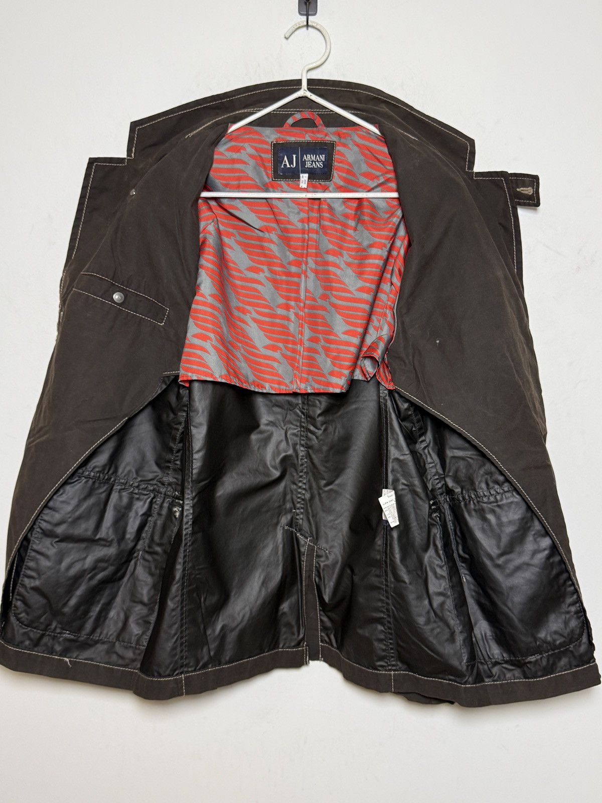 Giorgio Armani Armani waxed/polyurethane-coated multipocket field jacket Size US L / EU 52-54 / 3 - 14 Thumbnail