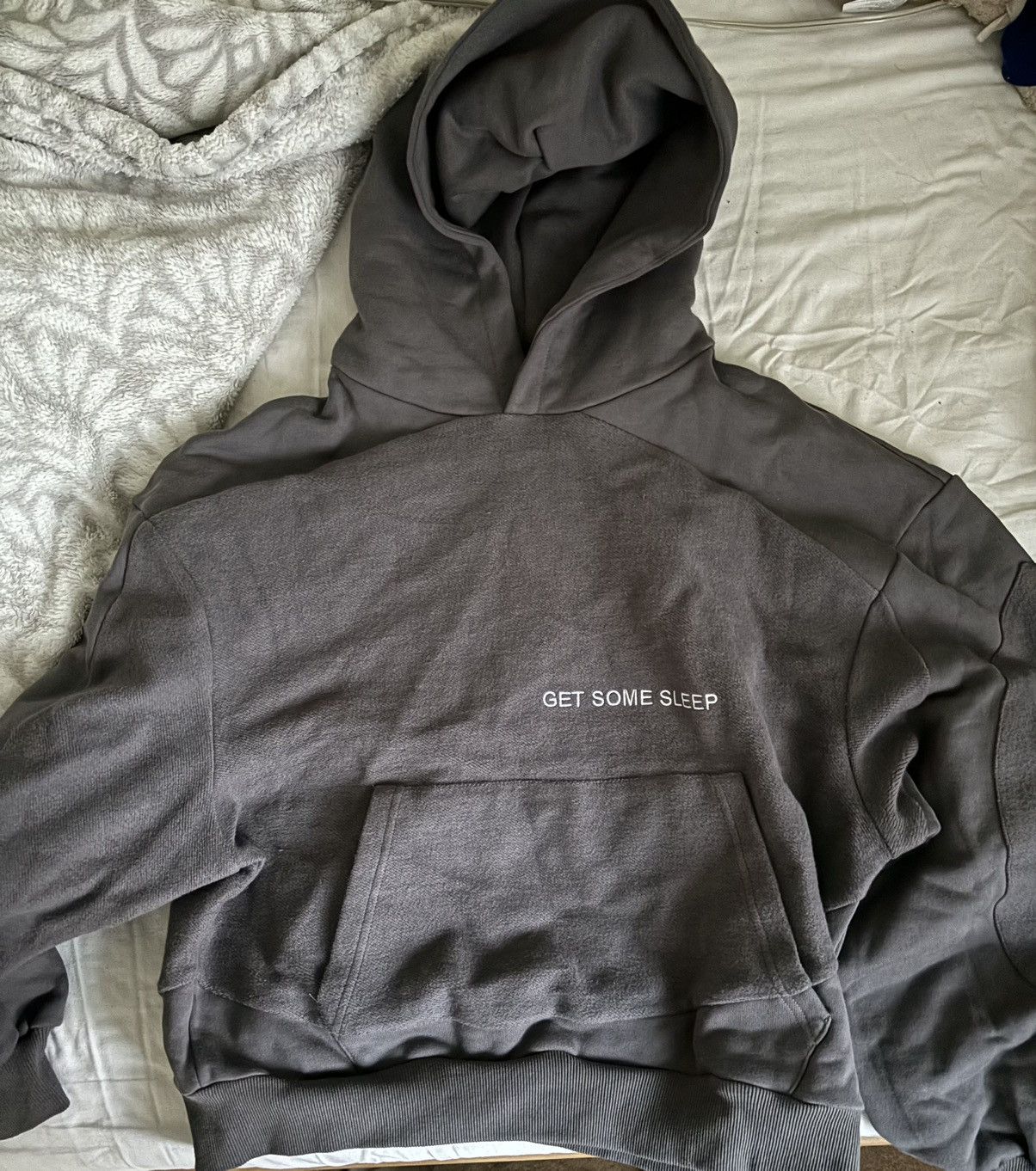 image of Get Some Sleep Hoodie Size S in Grey, Men's