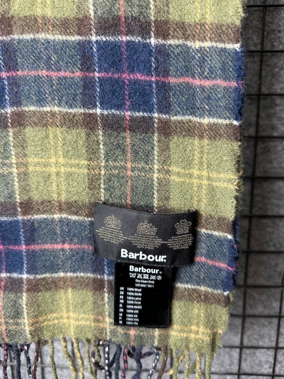 Barbour Barbour wool scarf tartan green one size Size ONE SIZE - 2 Thumbnail