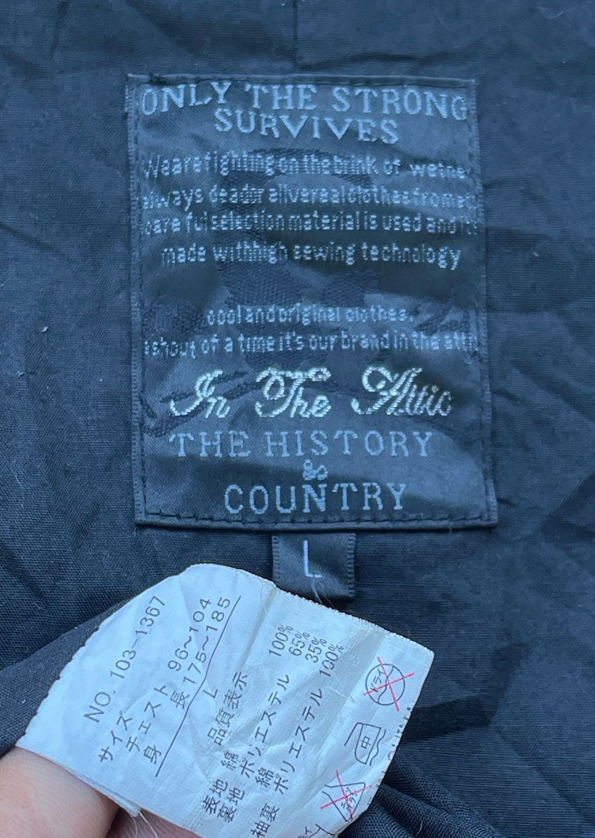 In The Attic × Japanese Brand × Le Grande Bleu (L.G.B.) 🔥Vintage In The Attic Black Survives Parka Jacket LGB Style Size US L / EU 52-54 / 3 - 14 Thumbnail