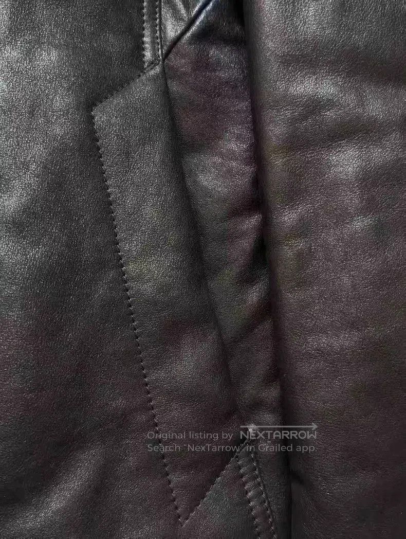 Rick Owens Rick Owens 14 FW mainline fur one-piece zipper leather jac Size US M / EU 48-50 / 2 - 3 Thumbnail