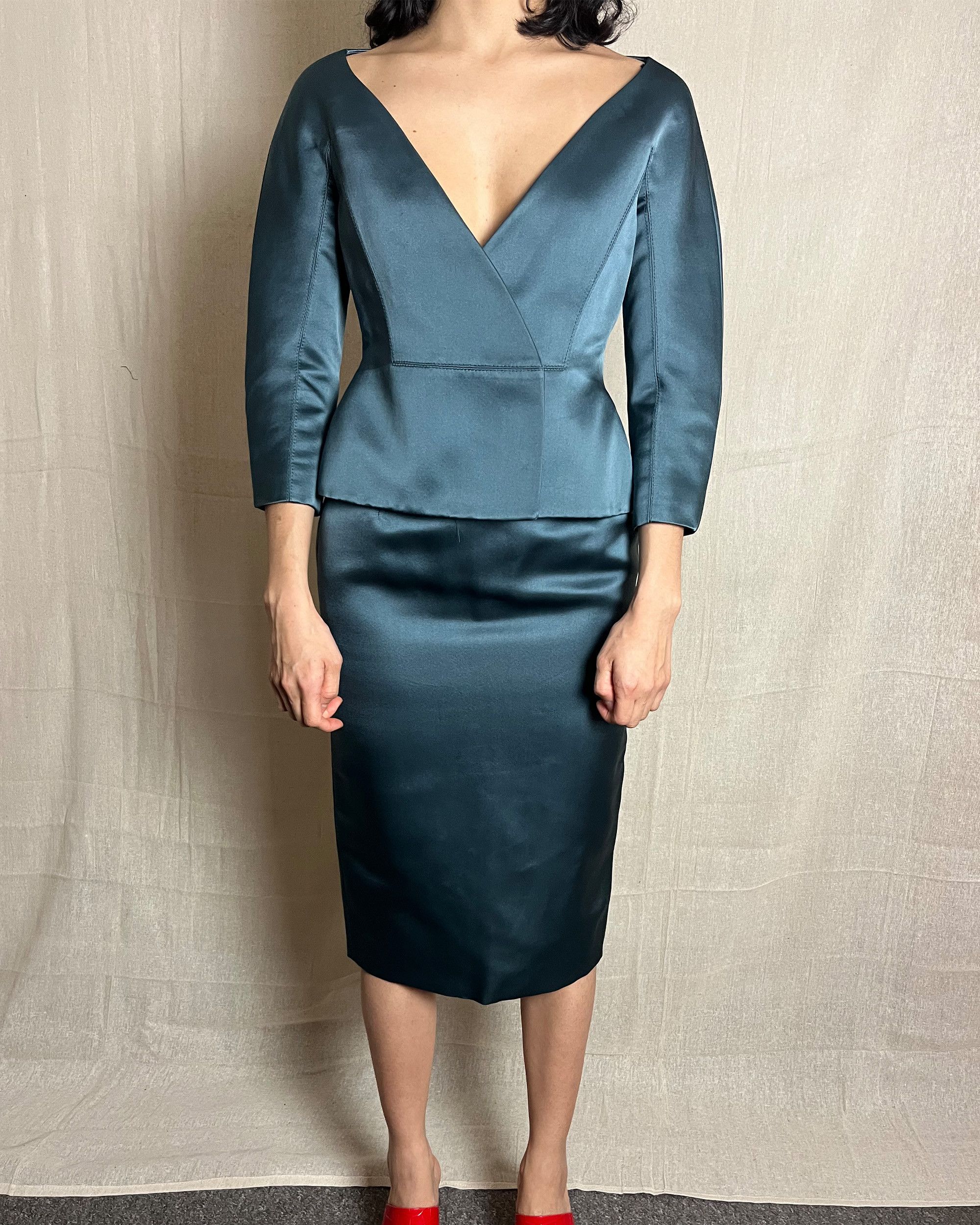 Gucci Gucci Fall ’13 Frida Giannini Era Silk two piece Suit Size M / US 6-8 / IT 42-44 - 1 Thumbnail