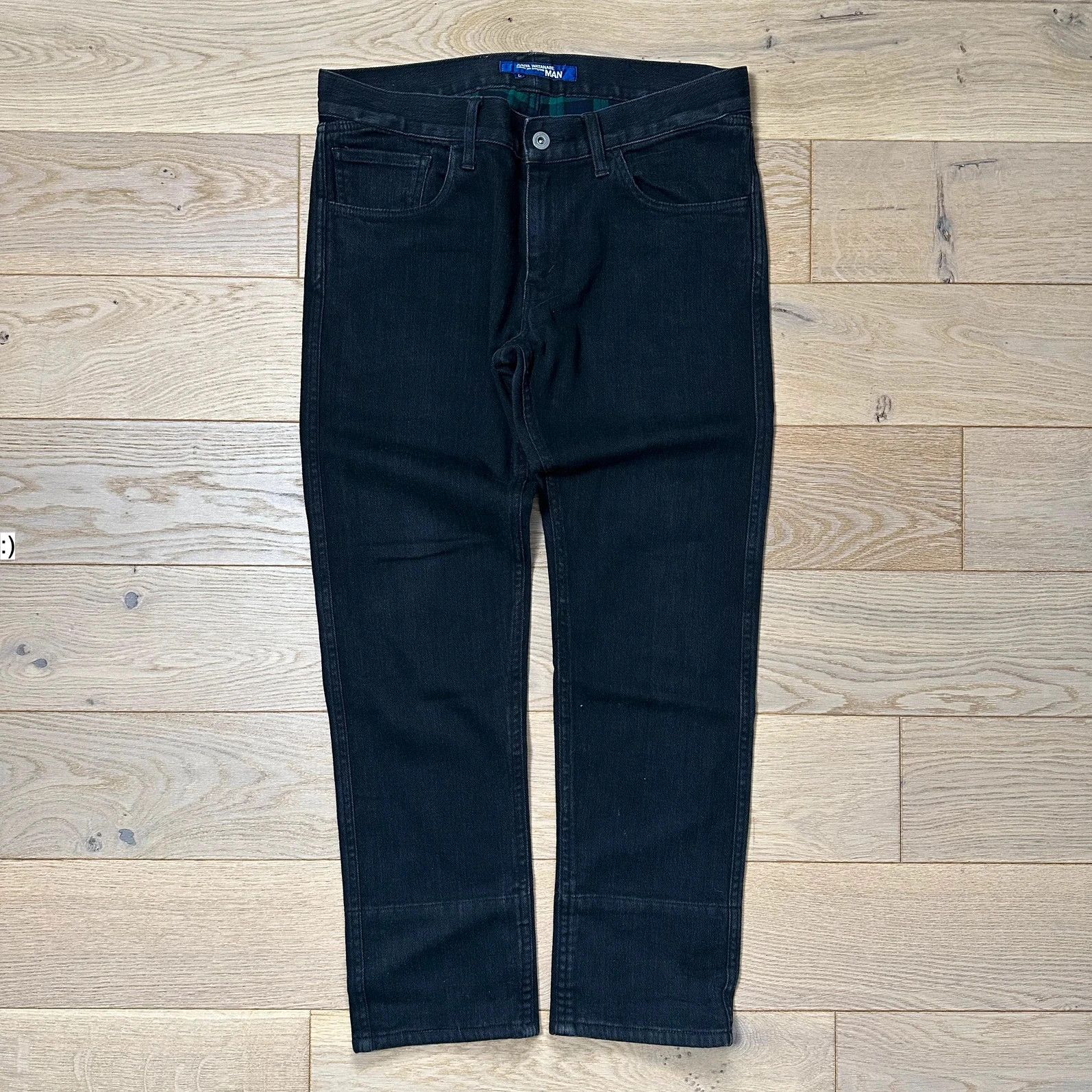 Junya Watanabe Jeans Junya Watanabe CDG Black Wool Blue Tartan AW14 Size US 30 / EU 46 - 2 Thumbnail