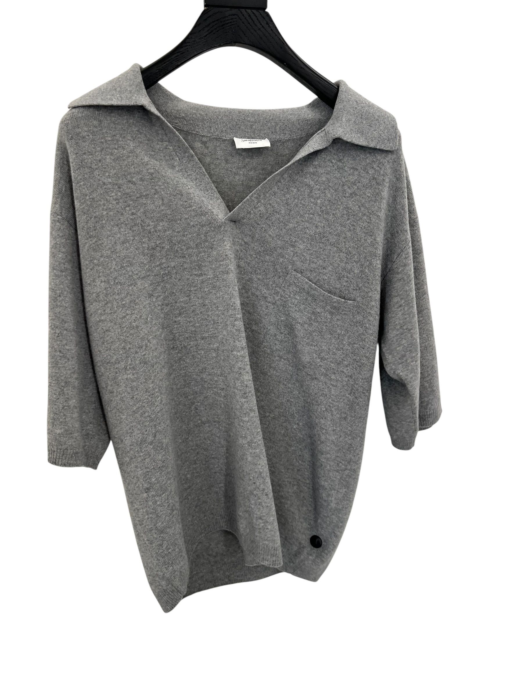 Saint Laurent Paris Saint Laurent Wool Polo Shirt Size US S / EU 44-46 / 1 - 1 Thumbnail