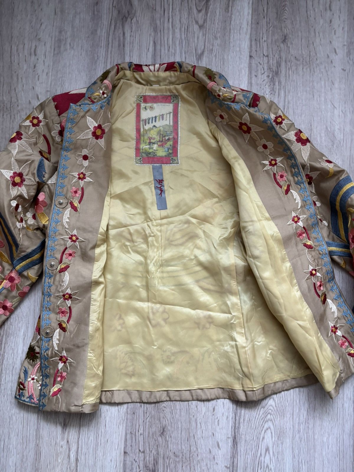 Johnny Was Biya Johnny Was 100% Silk Embroidered Blazer Jacket Rare Size S / US 4 / IT 40 - 20 Thumbnail