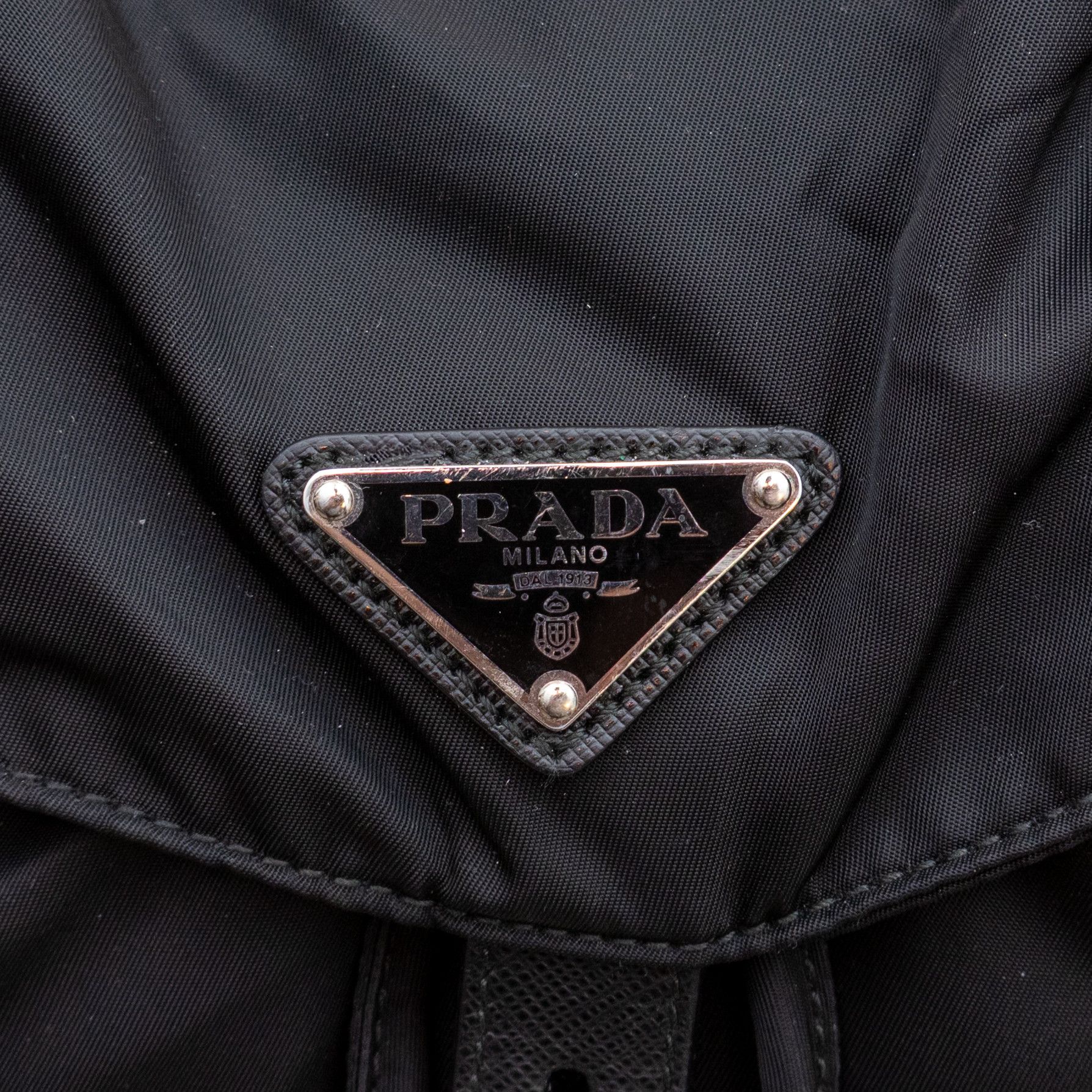 Prada Prada Tessuto Nylon Saffiano Small Backpack Black Size ONE SIZE - 10 Thumbnail