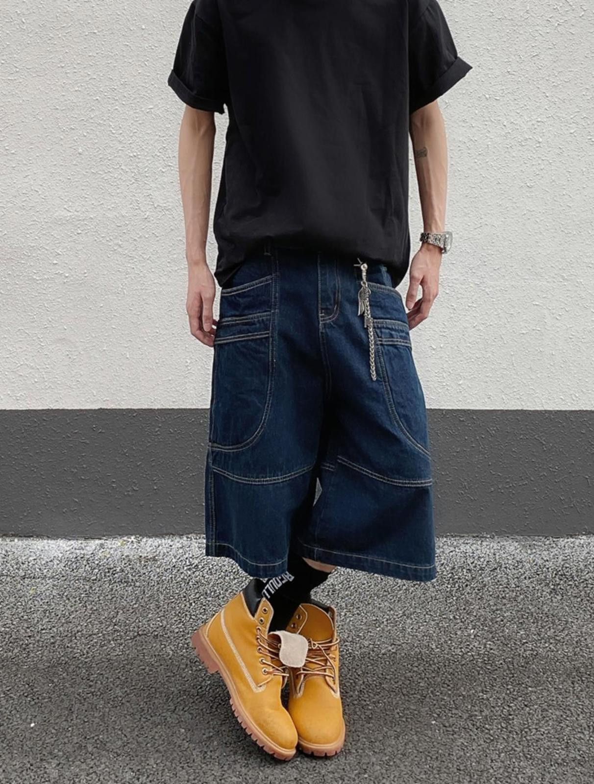 Other Contrast Stitched Patch Pocket Denim Jorts Size US 30 / EU 46 - 7 Thumbnail