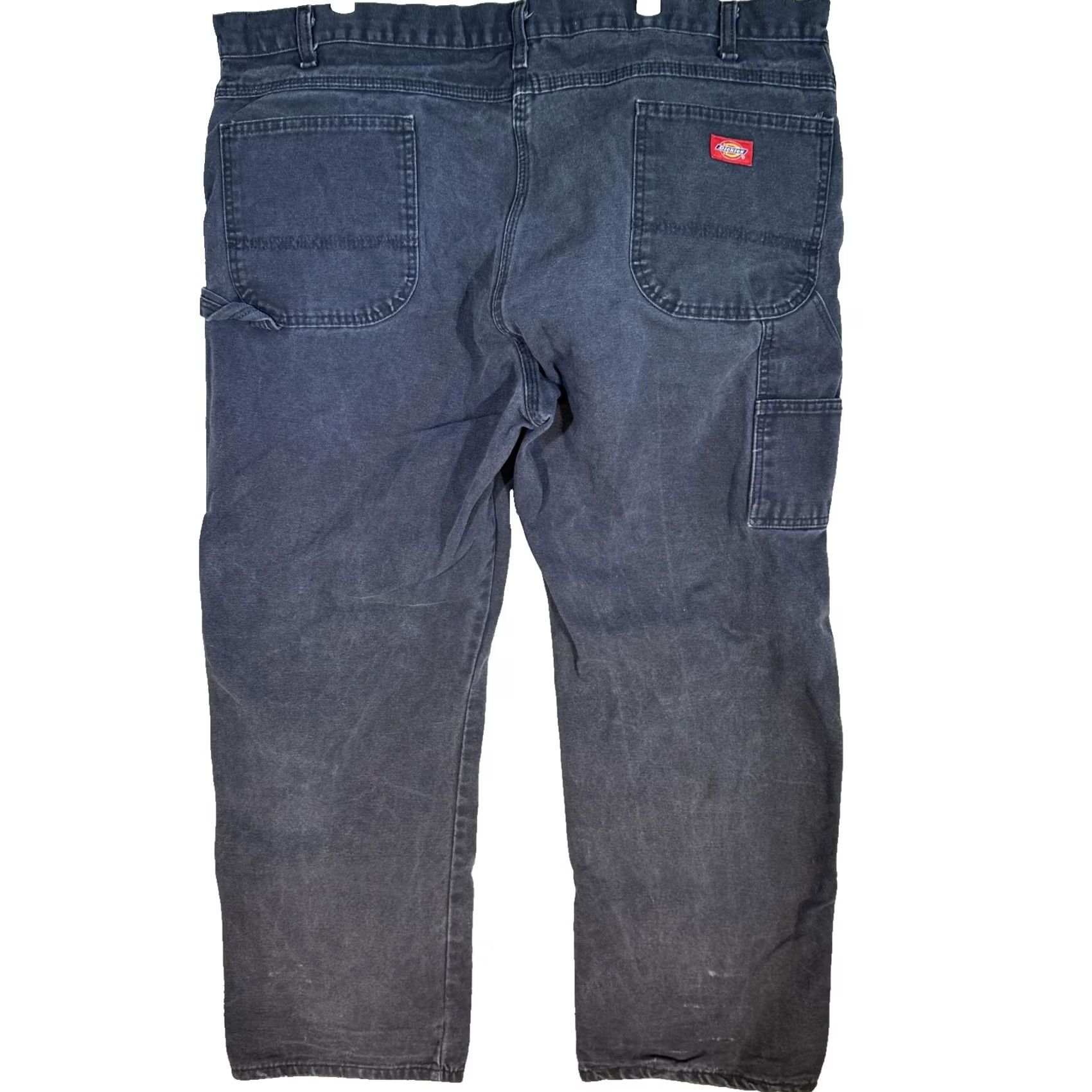 Dickies DICKIES Carpenter Jeans Mens 44x30 Black 100% Cotton Relaxed Fit Work Pants Utility Jeans Size US 44 / EU 60 - 2 Thumbnail